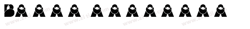 Black face字体转换